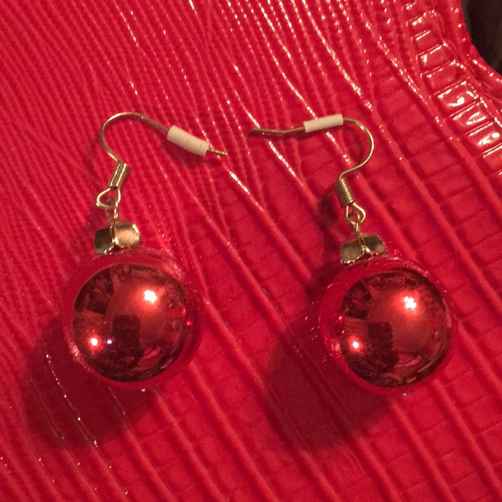 Red earrings
